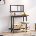 Konsolbord 110x40x80 cm massivt fyrretræ grå - Kategori: 4 Konsolbord 110x40x80 cm massivt fyrretræ grå
