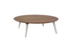 Kontrast SLICE Sofabord 100x100x31cm Runde Hvide Ben - Kategori: 4 Kontrast SLICE Sofabord 100x100x31cm Runde Hvide Ben