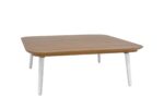 Kontrast TETRA Sofabord B110 x D110x H45cm Eg Hvide Ben - Kategori: 4 Kontrast TETRA Sofabord B110 x D110x H45cm Eg Hvide Ben