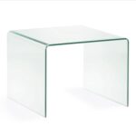 LAFORMA Burano sidebord, kvadratisk - klar glas (60x60)