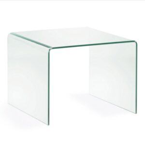 LAFORMA Burano sidebord, kvadratisk - klar glas (60x60)