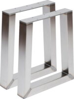 Liam, Understel til sofabord, Trapez, rustfrit stål, H40x35x6 cm - Kategori: 4 Liam, Understel til sofabord, Trapez, rustfrit stål, H40x35x6 cm