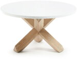 Lotus, Sofabord, hvid/natur, H45x65x65 cm - Kategori: 4 Lotus, Sofabord, hvid/natur, H45x65x65 cm