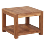 Massivt Træ Mumbai Acacia Sofabord 60X60X45Cm Sofabord Sidebord - Kategori: 4 Massivt Træ Mumbai Acacia Sofabord 60X60X45Cm Sofabord Sidebord
