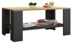 Moderne sofabord, h. 55 x b. 90 x d. 41 cm, naturfarvet og sort - Kategori: 4 Moderne sofabord, h. 55 x b. 90 x d. 41 cm, naturfarvet og sort