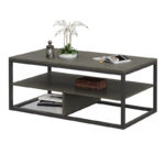 Moderne sofabord med masser af plads i tidløst design, sort - Kategori: 4 Moderne sofabord med masser af plads i tidløst design, sort