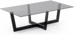 Plam, Sofabord, sort/klar, glas - Kategori: 4 Plam, Sofabord, sort/klar, glas