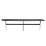 ROWICO Colton sofabord, oval – sort askefinér og sort metal (180×50) - Kategori: 4 ROWICO Colton sofabord, oval - sort askefinér og sort metal (180x50)