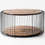 Rustikt rundt Barca sofabord i træ/jern Flere størrelser – Ø130 x 35 cm - Kategori: 4 Rustikt rundt Barca sofabord i træ/jern Flere størrelser - Ø130 x 35 cm