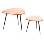 Sæt med 2 x sofaborde i trendy stil, FSC®-certificeret træ - Kategori: 4 Sæt med 2 x sofaborde i trendy stil, FSC®-certificeret træ