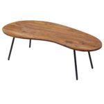 Sheesham Bønne Sofabord Med Metalben – 122 X 36 X 63 cm - Kategori: 4 Sheesham Bønne Sofabord Med Metalben - 122 X 36 X 63 cm