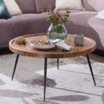 Smukt, håndlavet sofabord i massivt FSC®-certificeret træ, 75 x 39 x 75 cm - Kategori: 4 Smukt, håndlavet sofabord i massivt FSC®-certificeret træ, 75 x 39 x 75 cm
