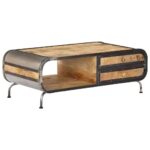 Sofabord 100 x 50 x 35 cm massivt mangotræ - Kategori: 4 Sofabord 100 x 50 x 35 cm massivt mangotræ
