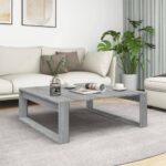 Sofabord 100x100x35 cm konstrueret træ grå sonoma-eg - Kategori: 4 Sofabord 100x100x35 cm konstrueret træ grå sonoma-eg