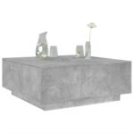 Sofabord 100x100x40 cm konstrueret træ betongrå - Kategori: 4 Sofabord 100x100x40 cm konstrueret træ betongrå