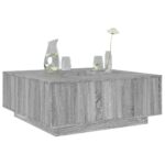 Sofabord 100x100x40 cm konstrueret træ grå sonoma-eg - Kategori: 4 Sofabord 100x100x40 cm konstrueret træ grå sonoma-eg