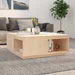 Sofabord 100x101x40,5 cm massivt fyrretræ - Kategori: 4 Sofabord 100x101x40,5 cm massivt fyrretræ