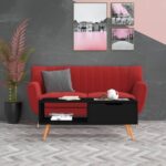Sofabord 100×49,5×43 cm spånplade sort - Kategori: 4 Sofabord 100x49,5x43 cm spånplade sort