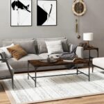 Sofabord 100x50x35 cm konstrueret træ røget egetræsfarve - Kategori: 4 Sofabord 100x50x35 cm konstrueret træ røget egetræsfarve