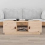 Sofabord 100x50x35 cm massivt fyrretræ - Kategori: 4 Sofabord 100x50x35 cm massivt fyrretræ