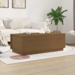 Sofabord 100x50x35 cm massivt fyrretræ gyldenbrun - Kategori: 4 Sofabord 100x50x35 cm massivt fyrretræ gyldenbrun