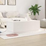 Sofabord 100x50x35 cm massivt fyrretræ hvid - Kategori: 4 Sofabord 100x50x35 cm massivt fyrretræ hvid