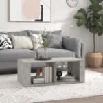Sofabord 100x50x36 cm konstrueret træ betongrå - Kategori: 4 Sofabord 100x50x36 cm konstrueret træ betongrå