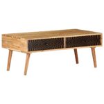 Sofabord 100x50x39 cm massivt akacietræ - Kategori: 4 Sofabord 100x50x39 cm massivt akacietræ