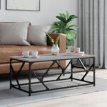Sofabord 100x50x40 cm konstrueret træ Grå sonoma-eg - Kategori: 4 Sofabord 100x50x40 cm konstrueret træ Grå sonoma-eg