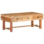 Sofabord 100x50x40 cm massivt akacietræ - Kategori: 4 Sofabord 100x50x40 cm massivt akacietræ