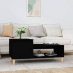 Sofabord 100x50x45 cm konstrueret træ sort - Kategori: 4 Sofabord 100x50x45 cm konstrueret træ sort