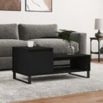Sofabord 100x50x45 cm konstrueret træ sort - Kategori: 4 Sofabord 100x50x45 cm konstrueret træ sort