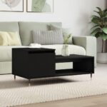 Sofabord 100x50x45 cm konstrueret træ sort - Kategori: 4 Sofabord 100x50x45 cm konstrueret træ sort