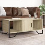 Sofabord 100x51x40 cm konstrueret træ sonoma-eg - Kategori: 4 Sofabord 100x51x40 cm konstrueret træ sonoma-eg
