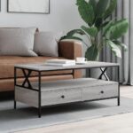 Sofabord 100x51x45 cm konstrueret træ grå sonoma-eg - Kategori: 4 Sofabord 100x51x45 cm konstrueret træ grå sonoma-eg