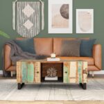 Sofabord 100x54x40 cm massivt genbrugstræ og konstrueret træ - Kategori: 4 Sofabord 100x54x40 cm massivt genbrugstræ og konstrueret træ