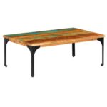 Sofabord 100x60x35 cm massivt genbrugstræ - Kategori: 4 Sofabord 100x60x35 cm massivt genbrugstræ