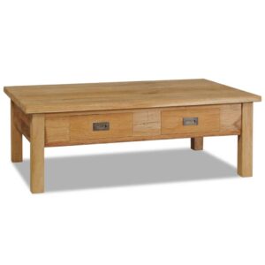 Sofabord 100x60x35 cm massivt teaktræ