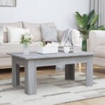 Sofabord 100x60x42 cm konstrueret træ grå sonoma-eg - Kategori: 4 Sofabord 100x60x42 cm konstrueret træ grå sonoma-eg