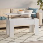 Sofabord 101x49x52 cm konstrueret træ hvid højglans - Kategori: 4 Sofabord 101x49x52 cm konstrueret træ hvid højglans