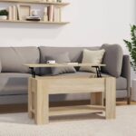 Sofabord 101x49x52 cm konstrueret træ sonoma-eg - Kategori: 4 Sofabord 101x49x52 cm konstrueret træ sonoma-eg