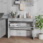 Sofabord 102x30x80 cm konstrueret træ grå sonoma-eg - Kategori: 4 Sofabord 102x30x80 cm konstrueret træ grå sonoma-eg