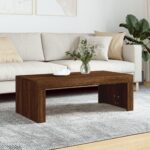 Sofabord 102x50x36 cm konstrueret træ brun egetræsfarve - Kategori: 4 Sofabord 102x50x36 cm konstrueret træ brun egetræsfarve