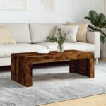 Sofabord 102x50x36 cm konstrueret træ røget egetræsfarve - Kategori: 4 Sofabord 102x50x36 cm konstrueret træ røget egetræsfarve