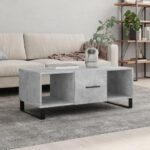 Sofabord 102x50x40 cm konstrueret træ betongrå - Kategori: 4 Sofabord 102x50x40 cm konstrueret træ betongrå