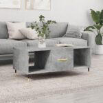 Sofabord 102x50x40 cm konstrueret træ betongrå - Kategori: 4 Sofabord 102x50x40 cm konstrueret træ betongrå
