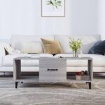 Sofabord 102x50x40 cm konstrueret træ grå sonoma-eg - Kategori: 4 Sofabord 102x50x40 cm konstrueret træ grå sonoma-eg