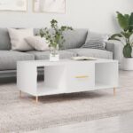 Sofabord 102x50x40 cm konstrueret træ hvid - Kategori: 4 Sofabord 102x50x40 cm konstrueret træ hvid
