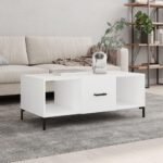 Sofabord 102x50x40 cm konstrueret træ hvid - Kategori: 4 Sofabord 102x50x40 cm konstrueret træ hvid