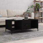Sofabord 102x50x40 cm konstrueret træ sort - Kategori: 4 Sofabord 102x50x40 cm konstrueret træ sort